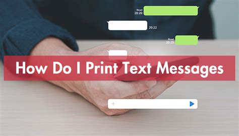 can i print a text message