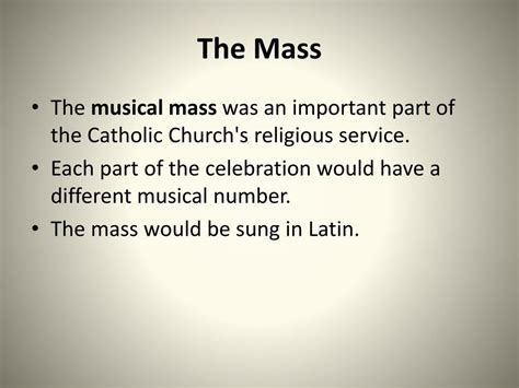 what is a mass in music